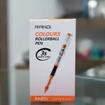 Rollerball 0.5Mm Pen 12Pcs Orange